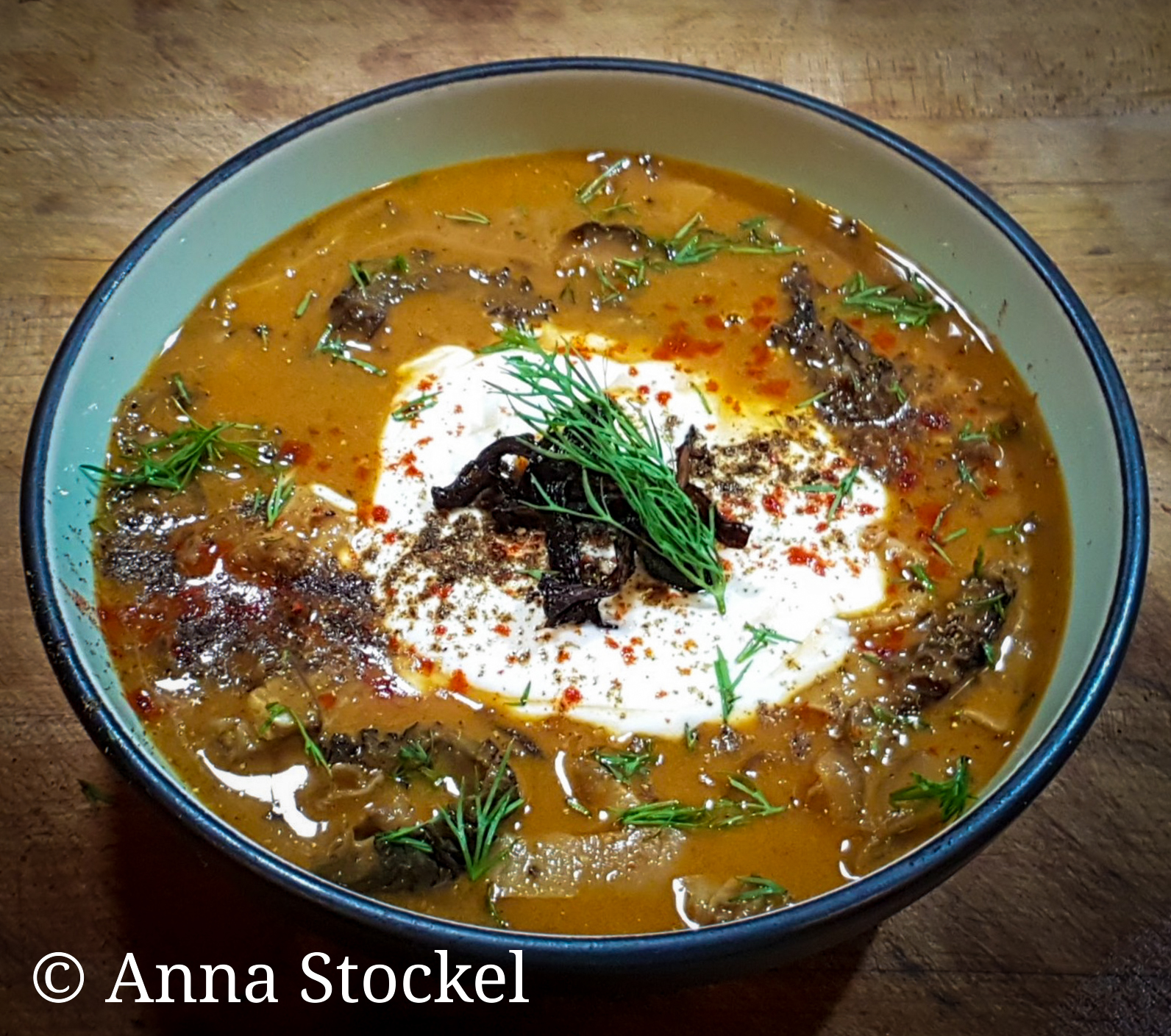 Hungarian Mushroom Soup with Fresh Dill - Eating European